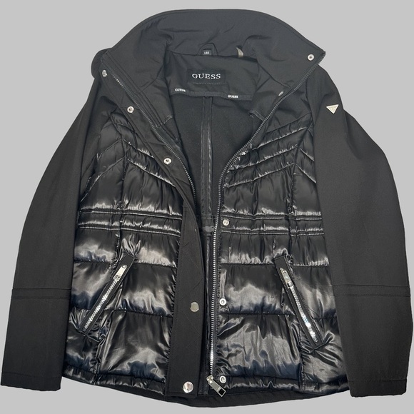 Guess Women's Black Puffer Jacket - Picture 7 of 12